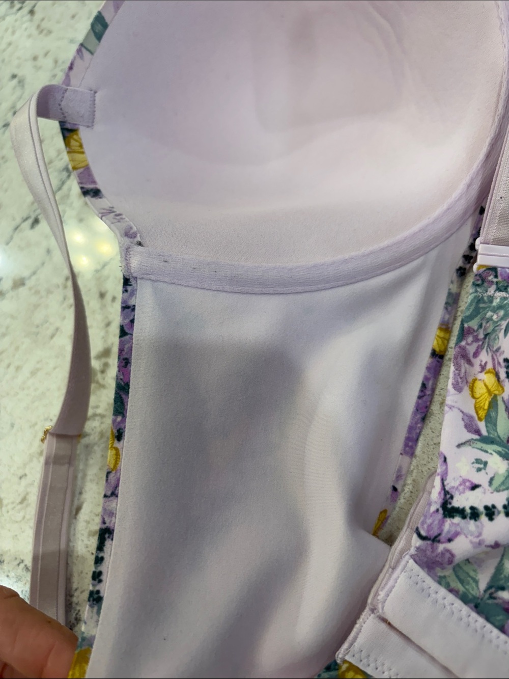 Victoria Secret purple floral underwire bra - Picture 3 of 8